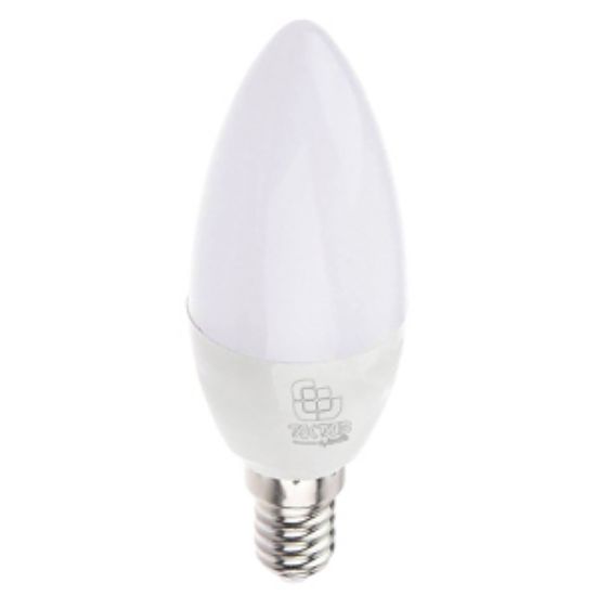 تصویر لامپ  LED شمعی ساده 7وات ـ مهتابی ـ تکتاب ـ E14