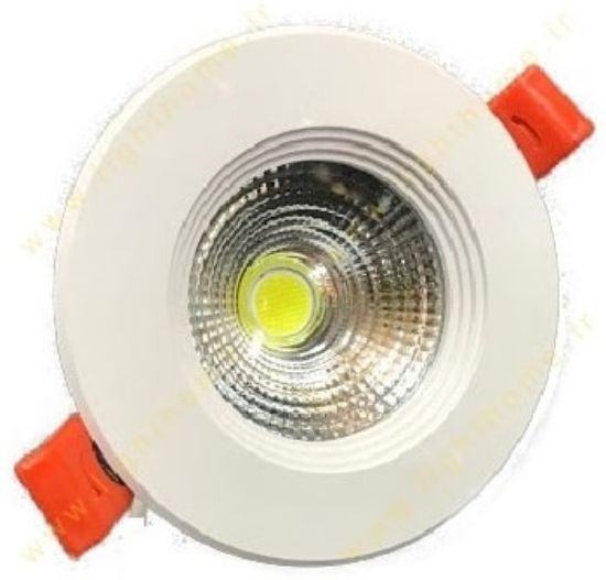 تصویر چراغ LED دانلایت هالوژنی COB توکار 7وات ـ مهتابی ـ آپتونیکا ـ OP-DLQ5607R