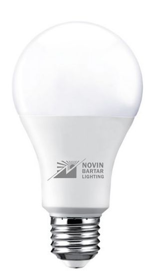تصویر لامپ LED گلابی 15وات ـ مهتابی ـ نوین برتر